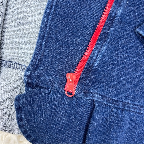 Baby Girls Blue Soft Zippered Peplum Jean Jacket, Size 24M - Picture 8 of 10